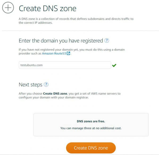 Creating DNS Zone Record for AWS Lightsail Instance