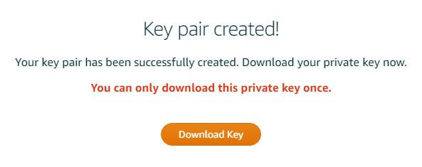 Downloading SSH Key