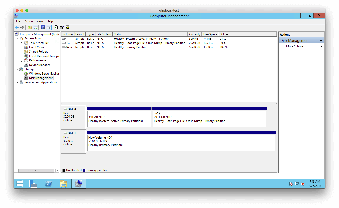 Windows Test - Computer Management