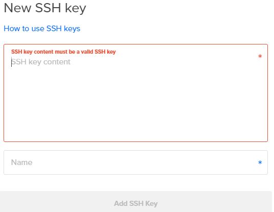 Adding New SSH Key in DigitalOcean