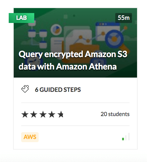 Query encrypted Amazon S3 data with Amazon Athena Lab