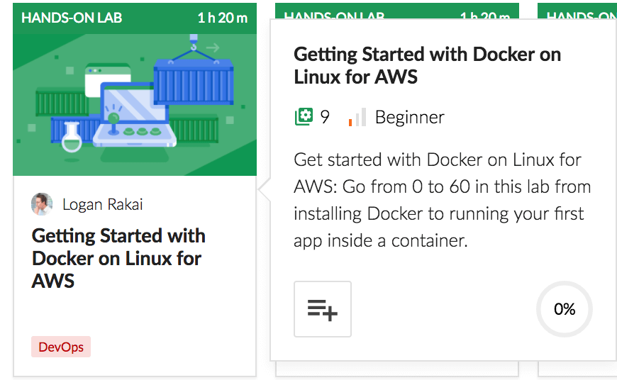 Docker on Linux for AWS