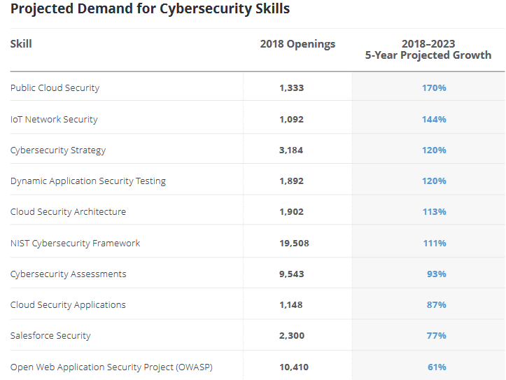 Project Demand For Cybersecurity Skills