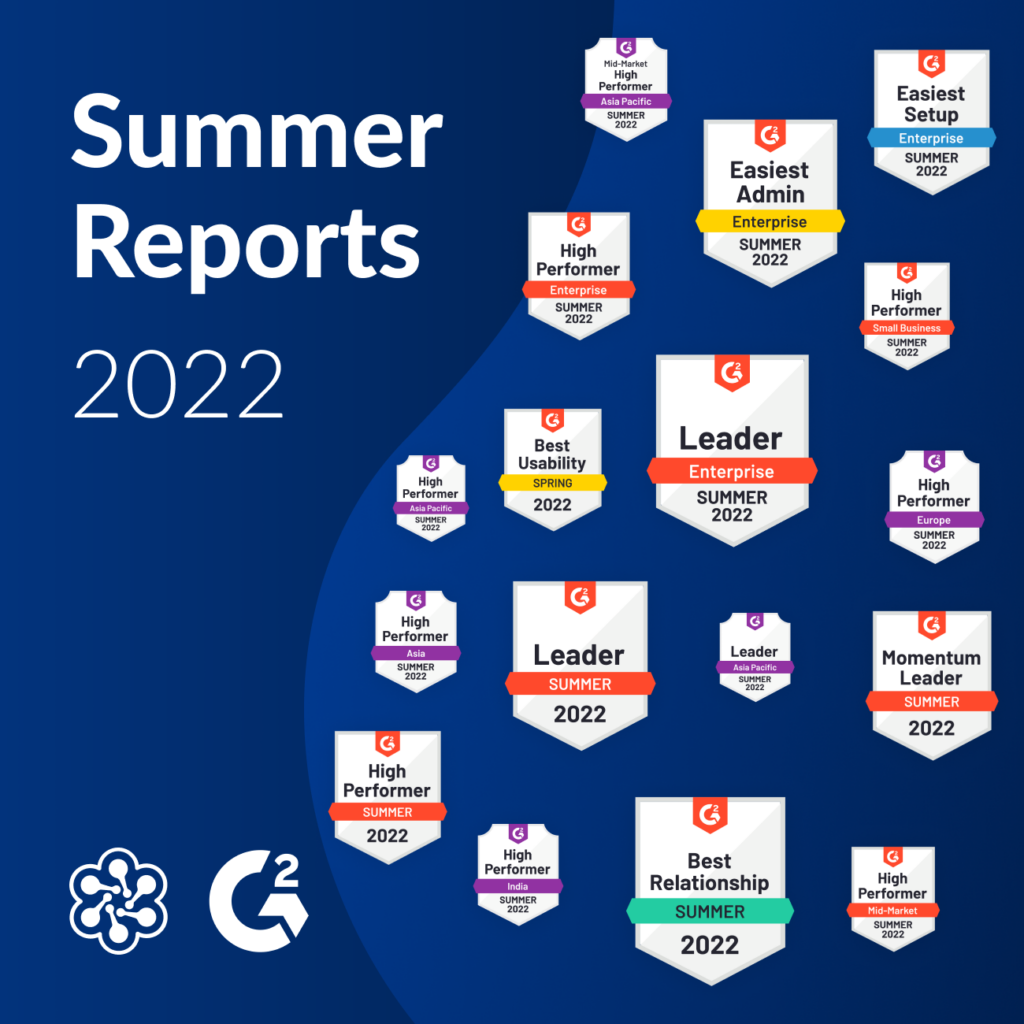 Cloud Academy Summer 2022 G2 Badges