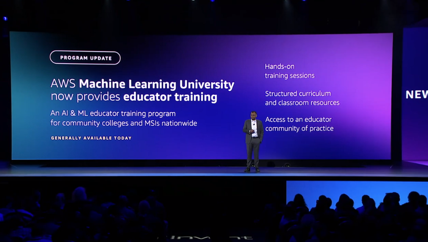 AWS Machine Learning University now provides educator training